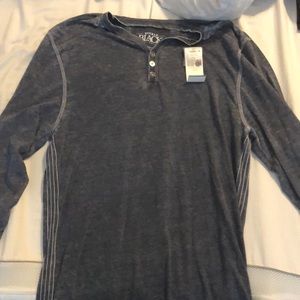 Buckle black long sleeve shirt